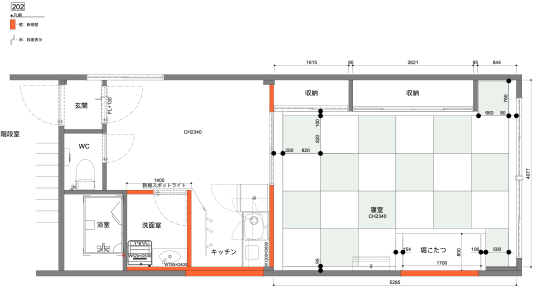 民泊部分図面|